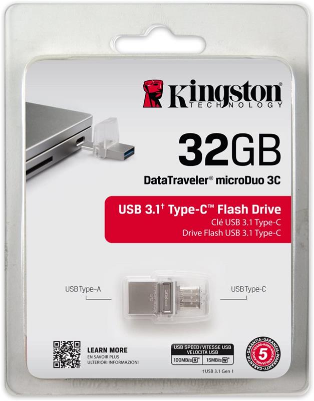 PEN DRIVE 32 GB KINGSTON 3.0/3.1 DTDUO3C ( DUO )