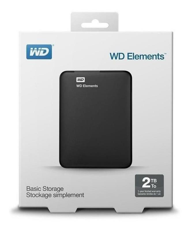 DISCO PORTABLE 2 TB USB 3.0 WD ELEMENTS